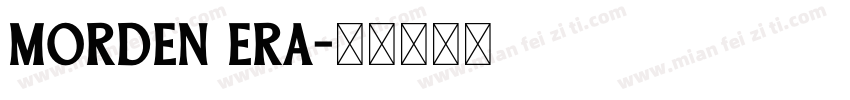 morden era字体转换